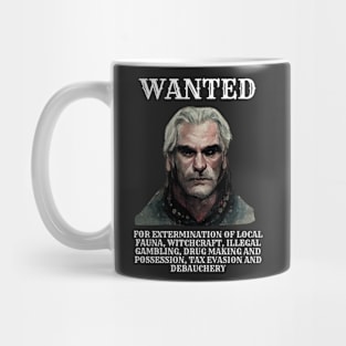 Wanted Poster - Black - Fantasy - Funny Witcher Mug